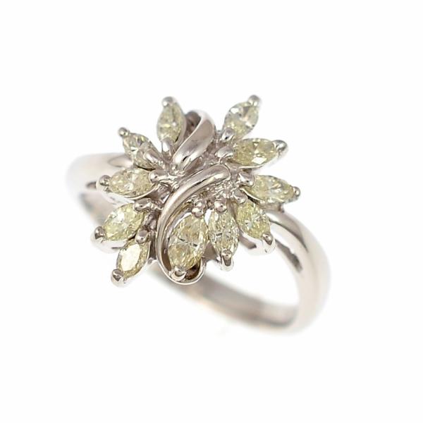 プラチナ900 ダイヤモンドリング プラチナ900 ダイヤモンド ホースシュー リング / Pt900 Diamond horse