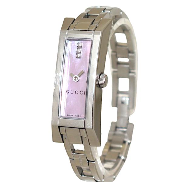 GUCCI グッチ 腕時計 3Pダイヤモンド クォーツ 110 ステンレススチール
