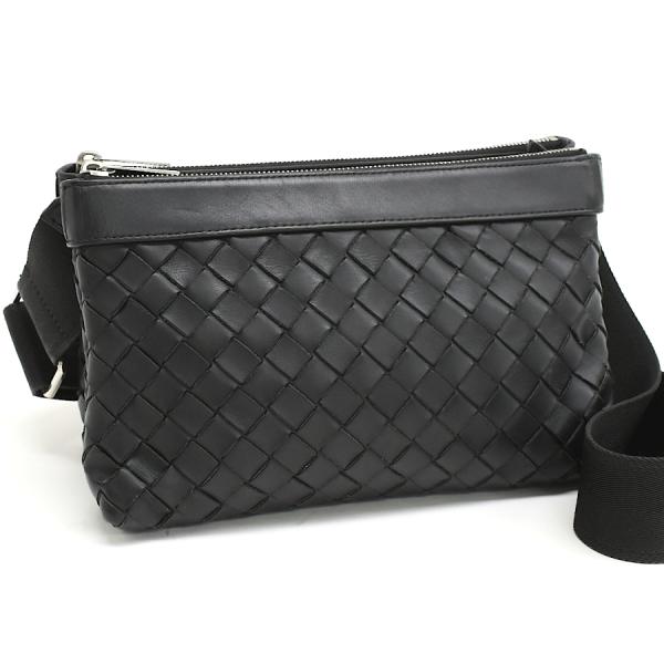 美品 ボッテガヴェネタ イントレチャート A4 メッセンジャーバッグ ショルダー BOTTEGA VENETA】ボッテガヴェネタ『イントレチャート
