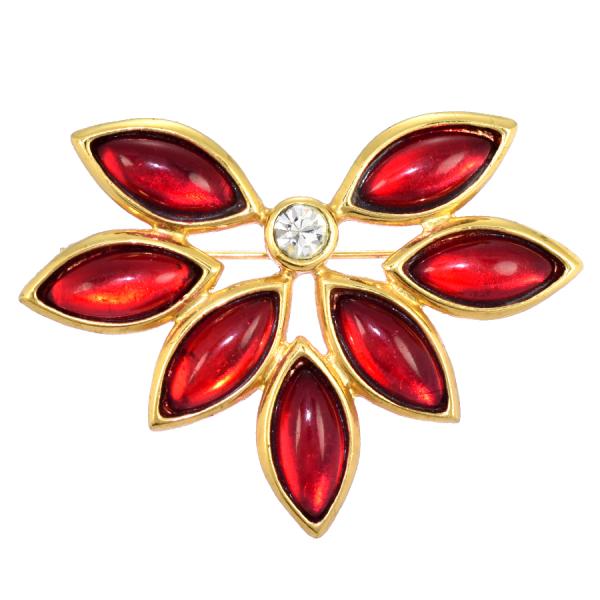 Yves Saint Laurent（イヴ・サンローラン） ブローチ フラワー