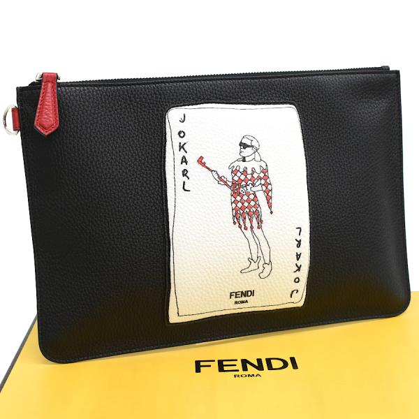 FENDI（フェンディ） 未使用品 カール・ラガーフェルド クラッチバッグ