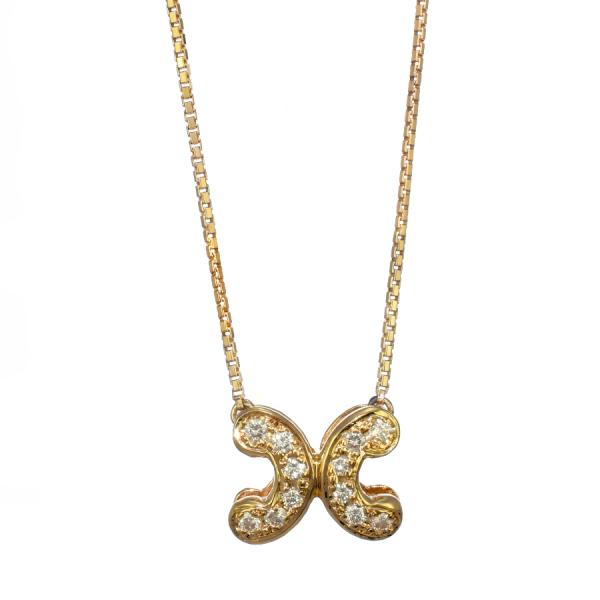 CELINE（セリーヌ） 新品同様 マカダム ペンダント ネックレス K18