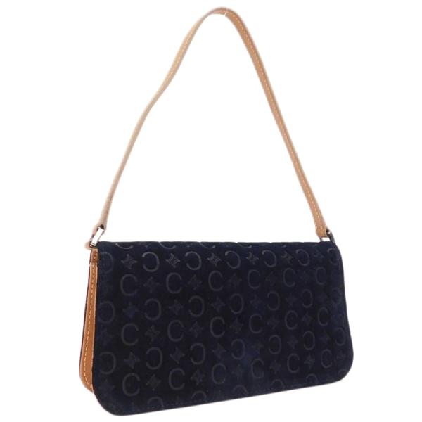 CELINE（セリーヌ） アクセサリーポーチ Cマカダム スエード MC01 1