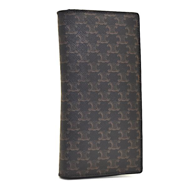 CELINE（セリーヌ） 二つ折り長財布 トリオンフ 10C862 PVC×レザー