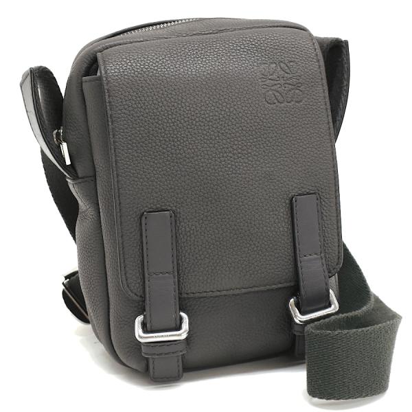 LOEWE（ロエベ） ミリタリー クロスボディ ショルダーバッグ レザー