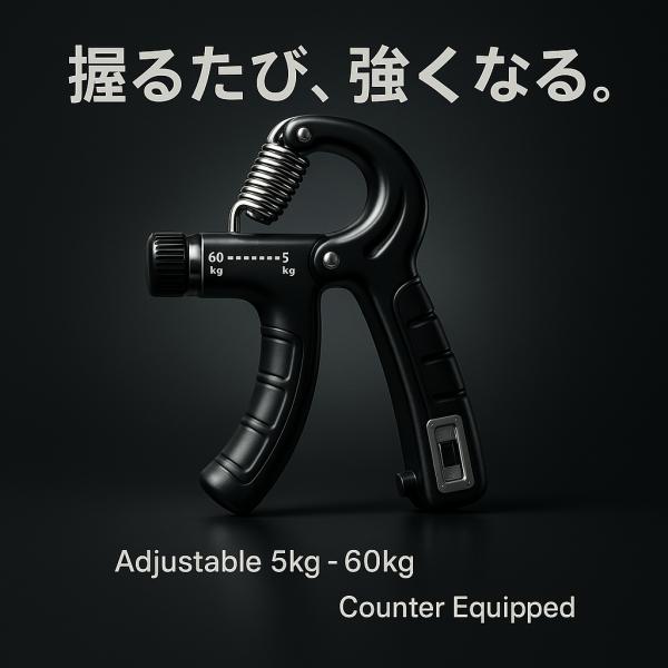 [Release date: November 20, 2025]サクッと隙間時間に握力トレーニングできるハンドグリップ・コツコツ鍛えて筋肉ムキムキ・負荷を調整できるので子供から大人までみんなで仲良く使えます・リハビリやトレーニングに大活躍...