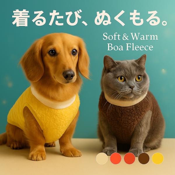 【商品説明】■伸縮性があり着せやすい■表も裏もふわふわ裏起毛で暖かい■肌にも優しい柔らかい着心地でストレスを与えません■Dカン付きでリードを繋いで散歩着でもOK■ワンちゃんネコちゃんどちらでもお使いいただけます■袖なしで動きやすい【サイズ】...