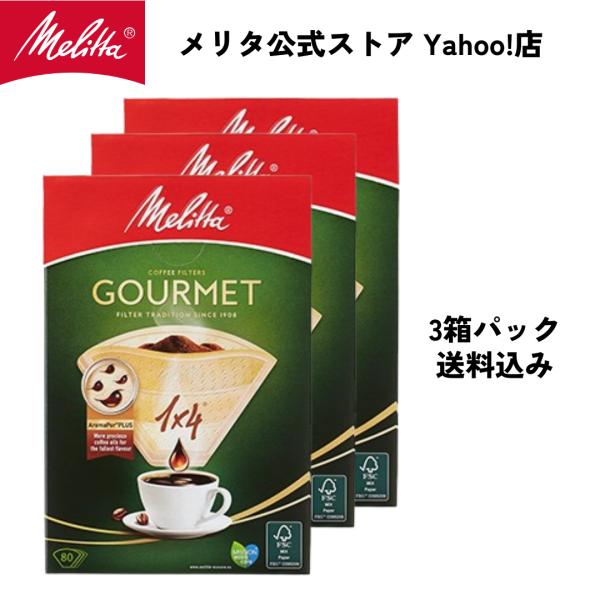 製品名：グルメ品目コード：6777033カラー：ナチュラルブラウン容量：1×4 80枚入り3箱使用器具：ハンドドリップ用コーヒーフィルター：4〜8杯用コーヒーメーカー：10杯用全自動コーヒーメーカー：10杯用