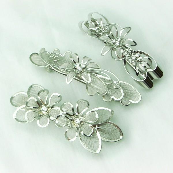 バレッタ メタリックフラワーデザインバレッタ ヘアアクセサリー ヘアーアクセサリー 結婚式 ウェディング パーティー 発表会 お花 メタル ラインストーン 57 C メロウストア 通販 Yahoo ショッピング