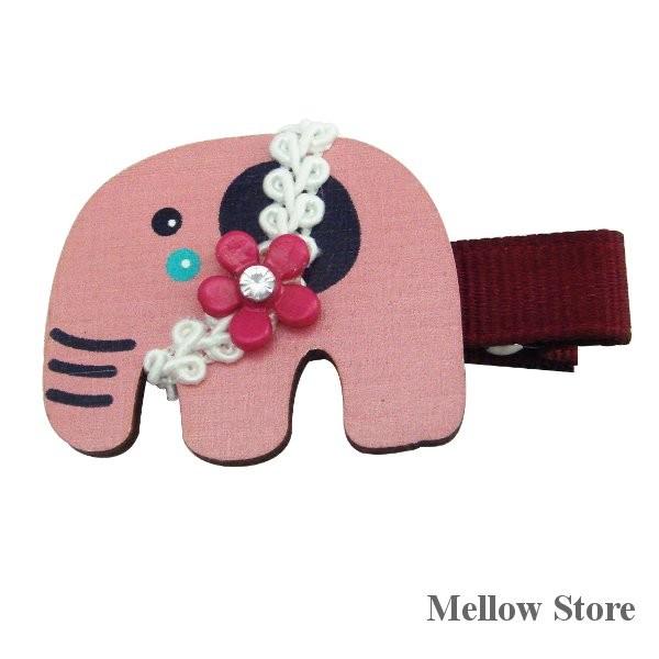 ぞうさん ベビーヘアクリップ ヘアピン ヘアゴム ヘアアクセサリー