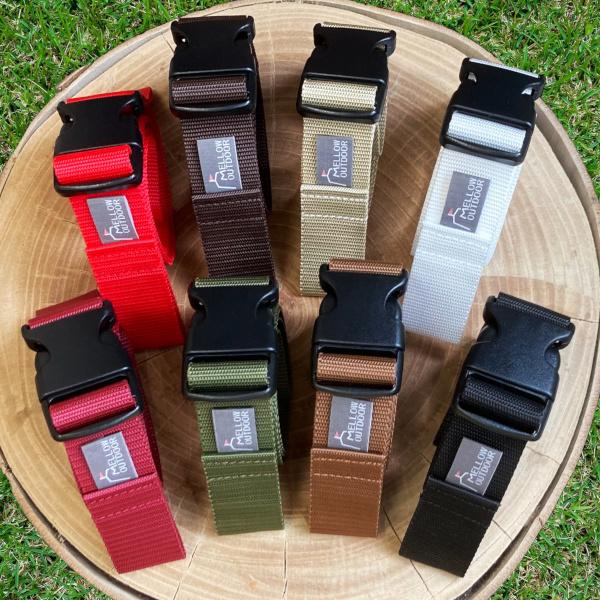 ▽サイズ：　幅×長さ：約30×1000mm 　※レインボー：幅25×600mm　厚み：約1.2mm▽素材：　テープ：ポリプロピレン 100%  　糸：三菱パイレン（日本製）  　バックル：プラスチック  ▽カラー：　ワイン、OD、ブラウン、...