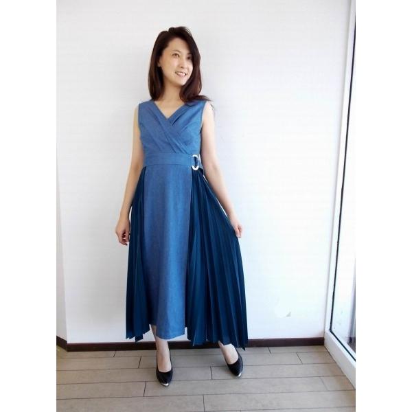 Diagram グレースコンチネンタルダイアグラムのデニムサイドプリーツワンピース Buyee Buyee Japanese Proxy Service Buy From Japan Bot Online