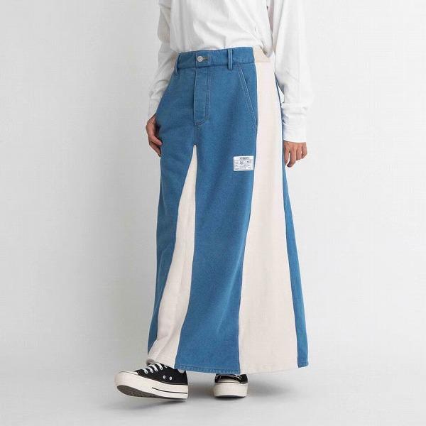 BLANC basque/ブラン バスクの デニム裏毛ロングスカート 【BB55-604