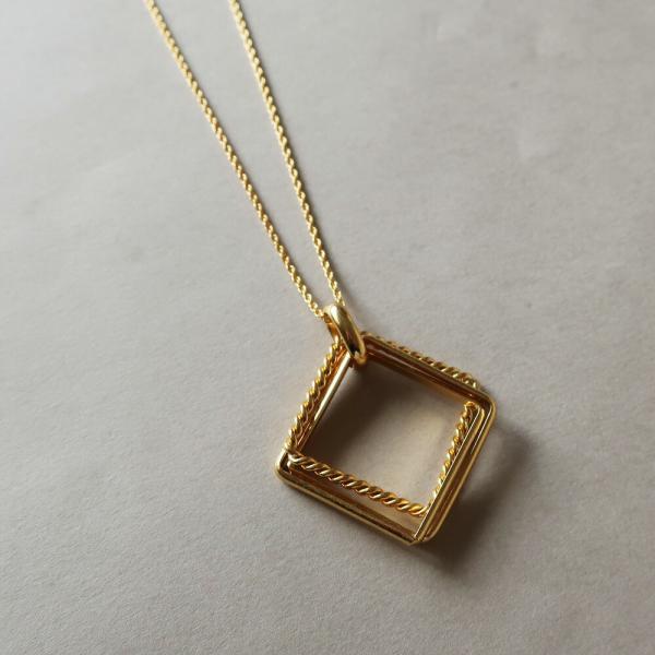 050Nf⭐️【ラッピング無料】ネックレス　覆輪　フクリン　S925 ゴールド 050Nf⭐️【ラッピング無料】ネックレス 覆輪 フクリン S925