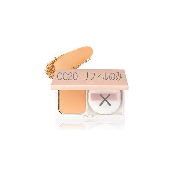 定形外郵便　送料無料　常盤薬品 NOV ノブ　 パウダリーファンデーション UV オークル20 レフィル SPF30/PA+++ 12g