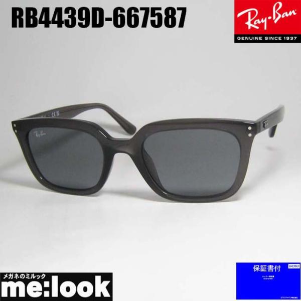 RayBan レイバン RB4439D-667587-54 サングラス トランスペアレントグレー　（クリアグレー）　RB4439D-6675/87-54