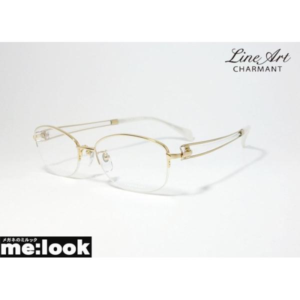 Line Art ラインアート 眼鏡 メガネ フレーム レディース 最高のかけ心地 形状記憶 XL1601-WG-51 度付可 ホワイトゴールド