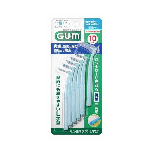 【商品について】【ガム・歯間ブラシ L字型(超極細タイプ)SSの商品詳細】●奥歯に届きやすいL字型で、滑りにくく握りやすい六角断面ハンドルを採用。●三角毛が、ハブラシだけでは落としきれない歯周プラーク(歯垢)を効果的に除去します。●抗菌毛を...