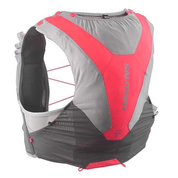 サロモン ADV SKIN 5 ユニセックス ランニングベスト M CASTELROCK/ALLOY/NEON FLAME #LC2465300 SALOMON 爆買