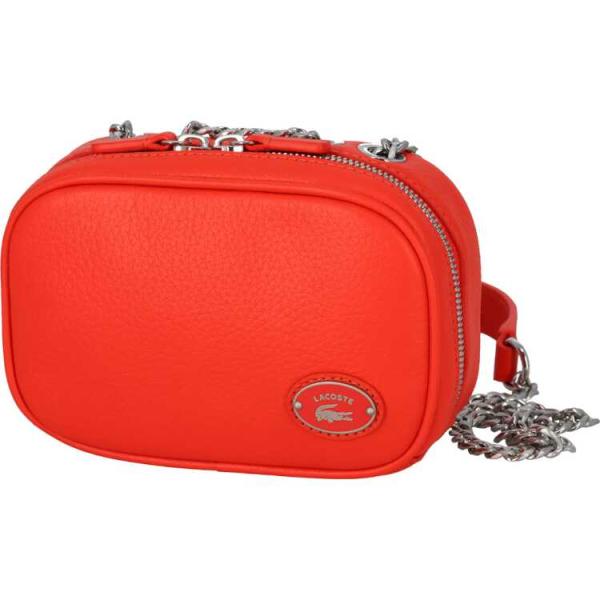 ラコステ オリジンクロコ トップグレインレザースクエアショルダーバッグ CORRIDA 16×10.5×6 cm #NF4252GZ-L41 送料無料 LACOSTE（ラコステ） オリジンクロコ トップグレインレザースクエア