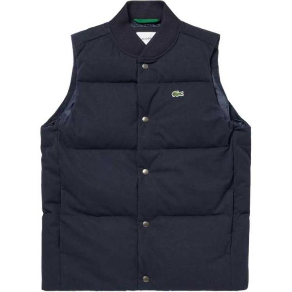 LACOSTE ラコステ ピケダウンベスト(メンズ) S(048) ネイビー LACOSTE ラコステ ピケダウンベスト(メンズ) S(048) ネイビー
