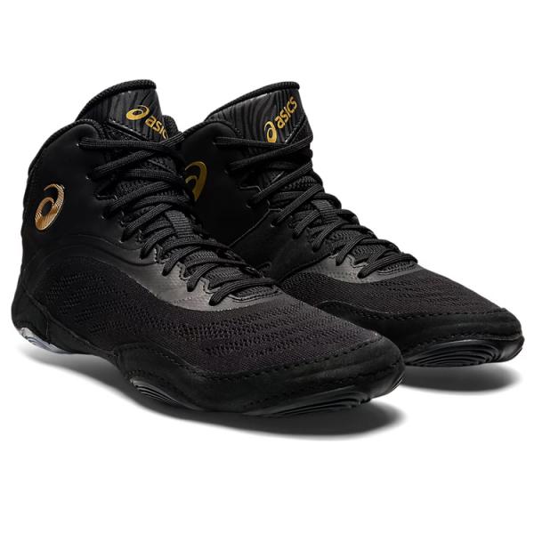 廃盤品 アシックス ボクシングシューズ 27.5cm ブラック＆ゴールド 廃盤品 アシックス ボクシングシューズ 27.5cm ブラック＆ゴールド