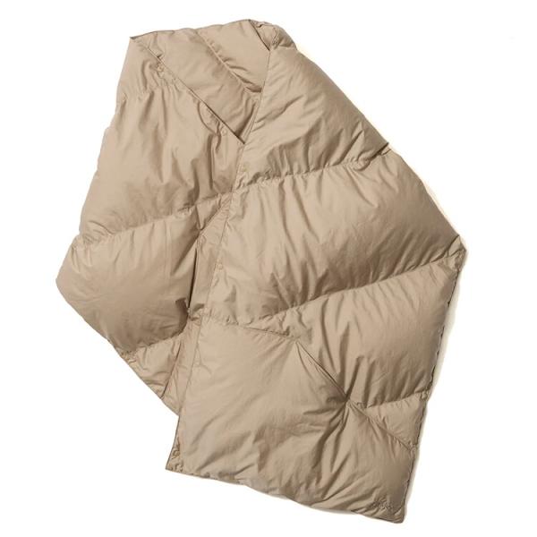 ★未使用品！ NANGA ダウンポンチョマフラー ／モカ ナンガ ノーカラーダウンコート (ウィメンズ) モカ フリー #N0002384