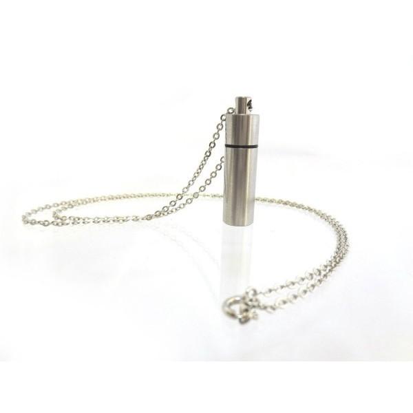 遺骨ペンダント メモリアルペンダント 数量は多 ステンレス ガラス管入り オープンハート チャームつき