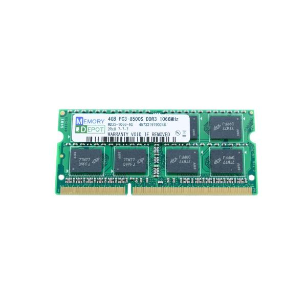 商品説明4GB PC3-8500 DDR3 1066 SDRAM SODIMM 204ピン CL7 片面8チップ、両面16チップ搭載品になります。同メモリー規格のiMac, MacBook, MacBookPro,Macminiにご使用下さ...