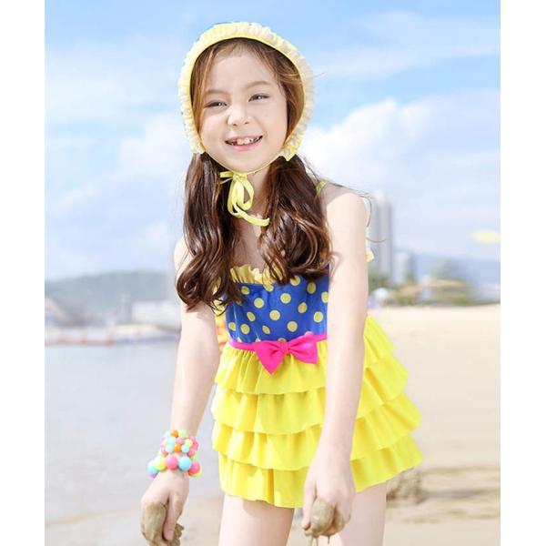 水着 ワンピース 子供水着 子ども水着 キッズ水着 女の子水着 帽子付き 2点セット ワンピース 子供 みずぎ 女児水着 水着 女の子 かわいい カラフル 韓国子供服 Buyee Servicio De Proxy Japones Buyee Compra En Japon