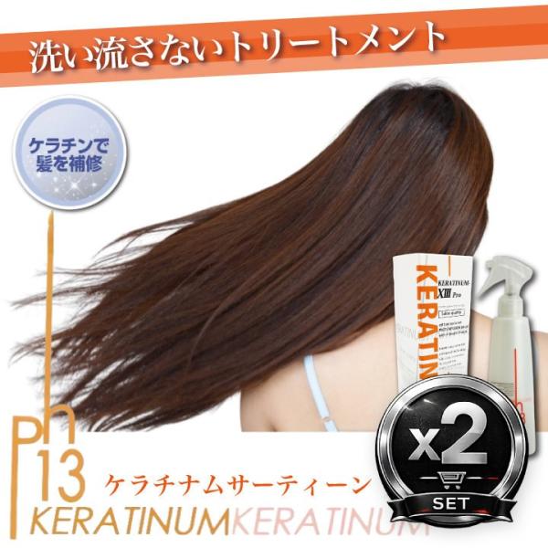 ケラチナムサーティーン プロ KERATINUM XIII 13 2個セット 送料無料 ヘアケア ケラチン 美髪 サラサラ ハリ コシ ボリューム スタリング