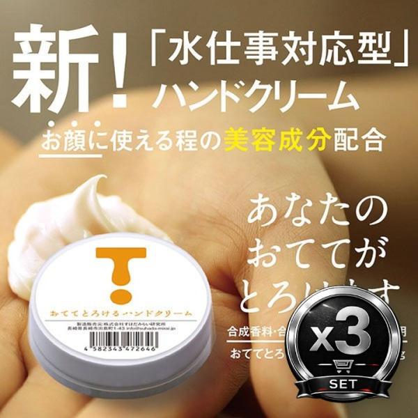 おててとろけるハンドクリーム 28g 3個セット スキンケア 美容成分配合 しっとり 潤い サラサラ 乾燥 水仕事