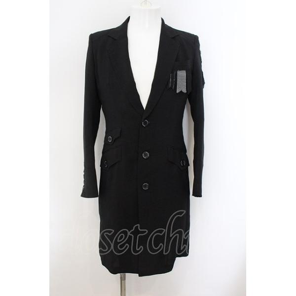 SWITCHBLADE / 3B PATCHWORK CROSS COAT ジャケット S ブラック O-24-12-26-003-SW-ja-YM-ZT103