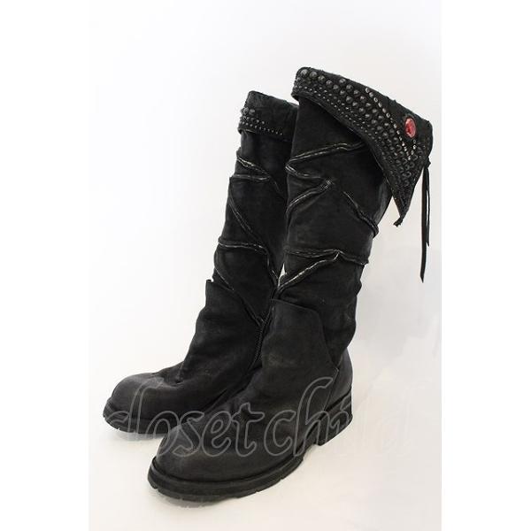 KMRii / Crush Jet Boots CUSTOM ブーツ ブラック O-24-12-29-089-KM