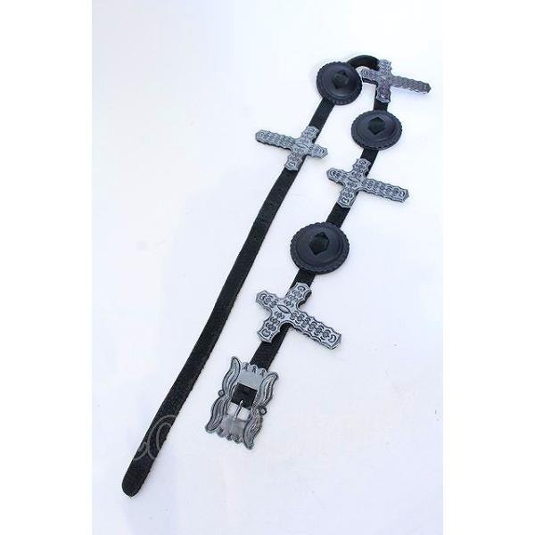 クロスコンチョベルト LGB / クロスコンチョベルト ブラック O-25-05-31-088-LG-0-YM-OS