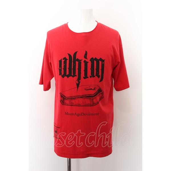 Moonage Devilment(清春) Tシャツ.COFFIN /レッド/44 O-22-09-19-067
