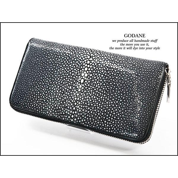 長財布 メンズ レディース エイ革 天然ガルーシャ革 栃木オイルヌメ革