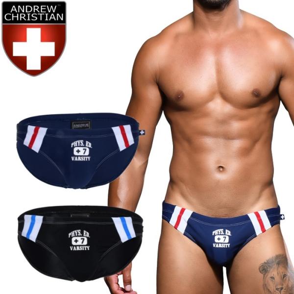 競泳パンツ ブーメランビキニ Andrew Christian アンドリュークリスチャン 男性水着 メンズスイムウェア ビキニタイプ ブーメラン Phys. Ed. Varsity Bikini