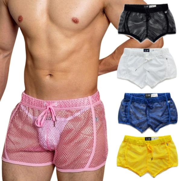 トランクス ボクサーパンツ ショーツ ハーフパンツ ルームウェア 総メッシュセクシー 涼しい D.M.(dm6005)
