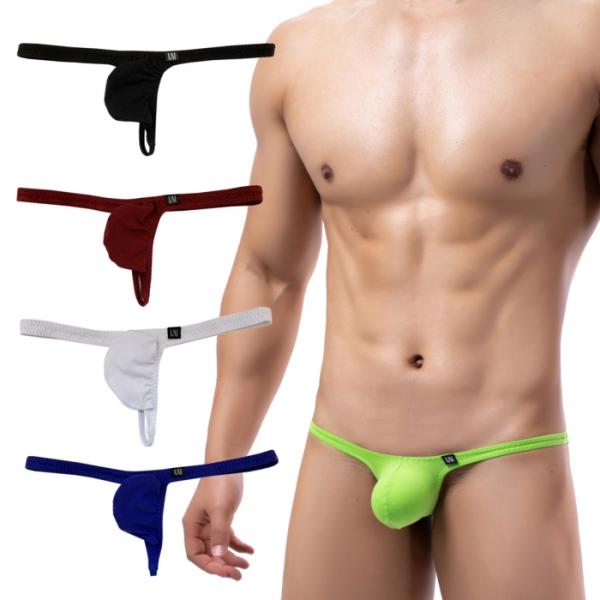 メンズTバック 男性用 Under Moon/アンダームーン ローライズ セクシー 極小Tバック コットン素材(男性下着um-5001)