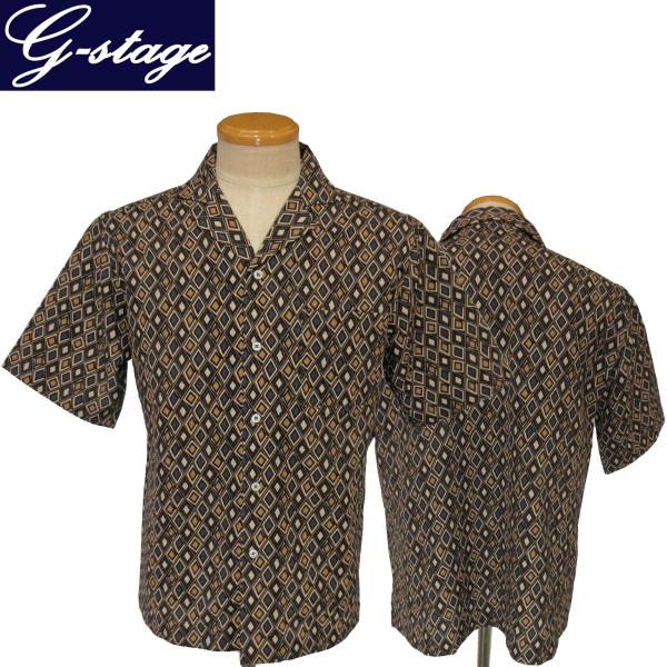 ステージ 半袖 g-stage（ジーステージ） 半袖オープンシャツ L・XL 541603 g-stage