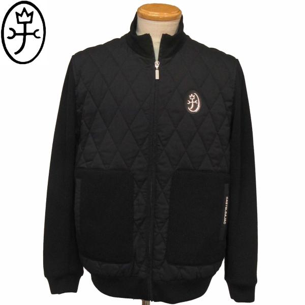 カステルバジャック キルティング ボア ジャケット ブルゾン 40 (M) 黒 カステルバジャック キルティング ボア ジャケット ブルゾン 40 (M) 黒