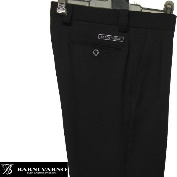 BARNI VARNO（バーニヴァーノ） タック付きスラックス 黒W79・82cm 