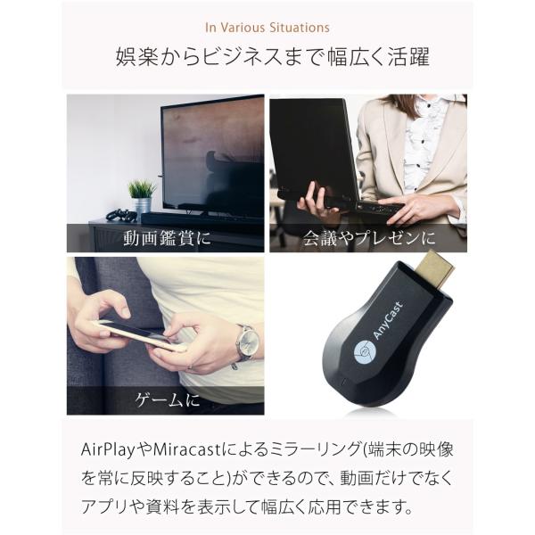 Anycast Airplay Miracastレシーバー 無線hdmi転送 スマホの画面をテレビで視聴 ワイヤレスミラーリング Hdmiドングルレシーバー エアーキャスト ミラキャスト Dejapan 手数料０円で日本の商品を購買代行 落札代行