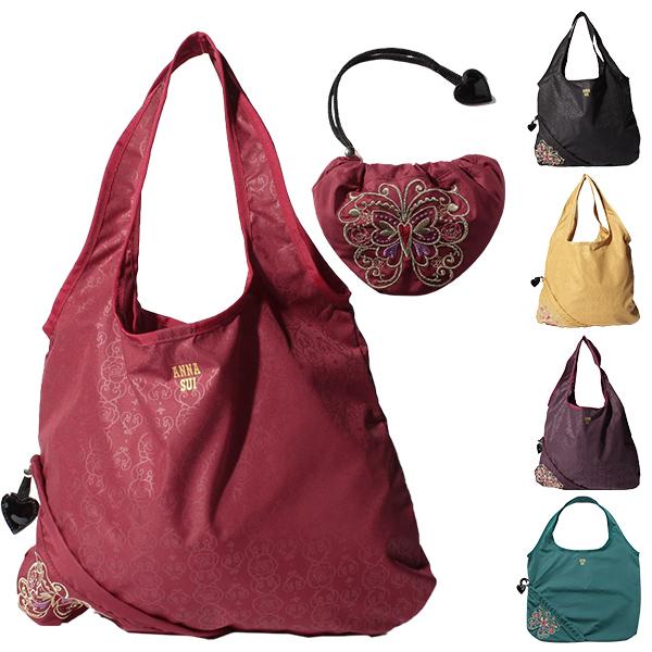 ANNA SUI アナスイ エコバッグ コンパクト 折りたたみ ショッピング  