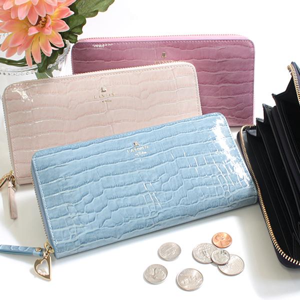 新品　ランバンオンブルー　長財布　水色 LANVIN en Bleu 最大51%☆9/14迄 ランバンオンブルー 財布