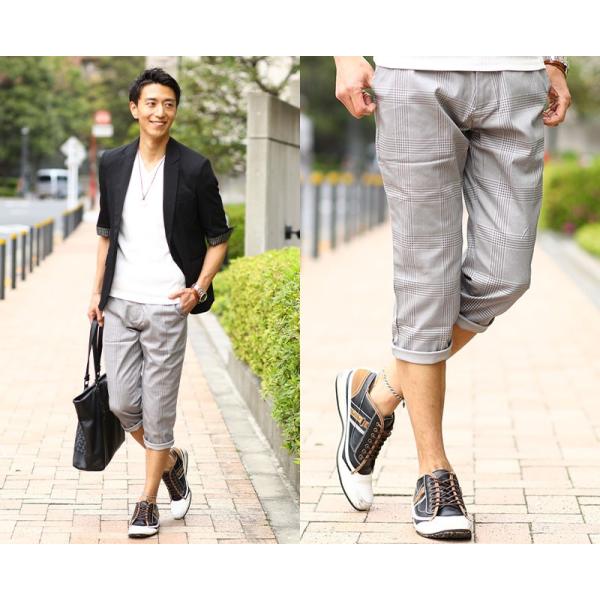 パンツ メンズ クロップドパンツ クロップド グレンチェック おしゃれ 30代 40代 50代 メンズスタイル Menz Style 02 Jb Menz Style 通販 Yahoo ショッピング