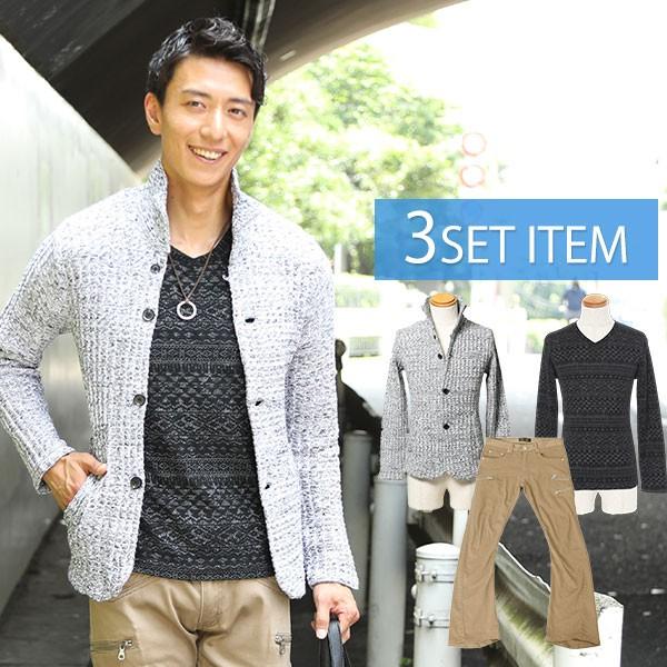 ジャケット メンズ ジャケット Tシャツ ベージュパンツ 3点コーデセット 1 100 3tenset 1 Menz Style 通販 Yahoo ショッピング