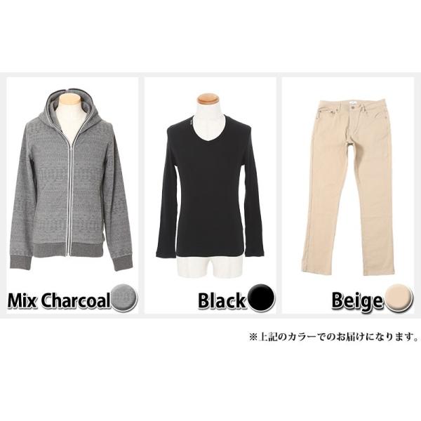 パーカー メンズ コーディネートセット パーカー カットソー パンツ グレーパーカー 黒tシャツ ベージュパンツ3点コーデセット 33 100 Outer Set 33 Menz Style 通販 Yahoo ショッピング