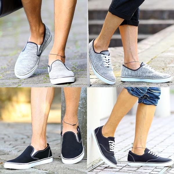 スリッポン スニーカー メンズ シューズ 靴 マルチパターン